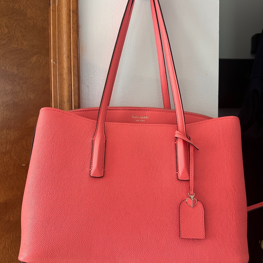 Kate Spade Pink Tote Bag with Structured Design